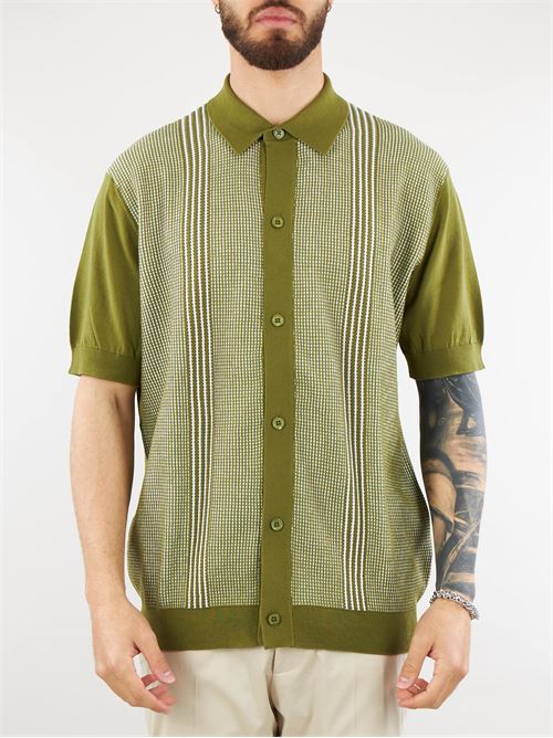 Extrafine cotton jacquard shirt sweater Paolo Pecora PAOLO PECORA |  | A027F1002